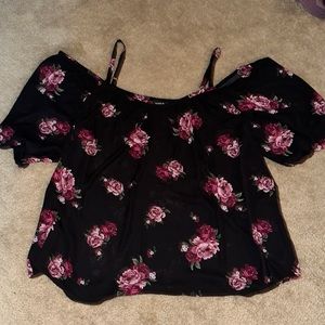 Torrid Floral Cold Shoulder Top